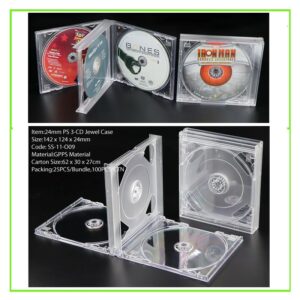 24mm PS 3-CD Jewel Case