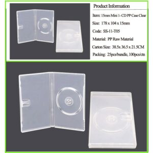 15mm mini 1-DVD PP CASE