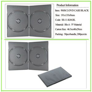 9mm 2-DVD Case Black