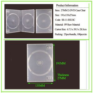 27mm 2-DVD Case Super Clear