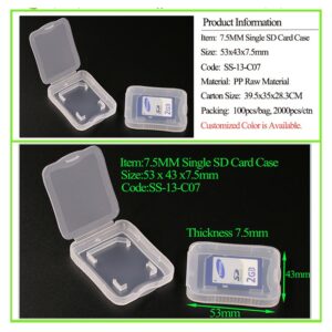 Custodia SD Card 7,5 mm
