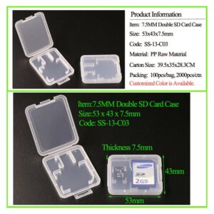 Custodia TF + SD Card 7,5 mm