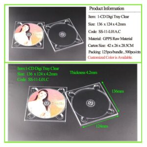 1-CD Digi Tray Clear