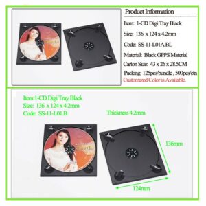 1-CD Digi Tray Black